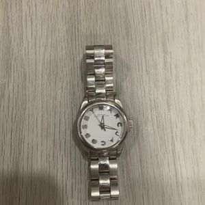 Marc Jacobs watch stainless steel white face